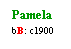 Text Box: Pamela
bB: c1900
